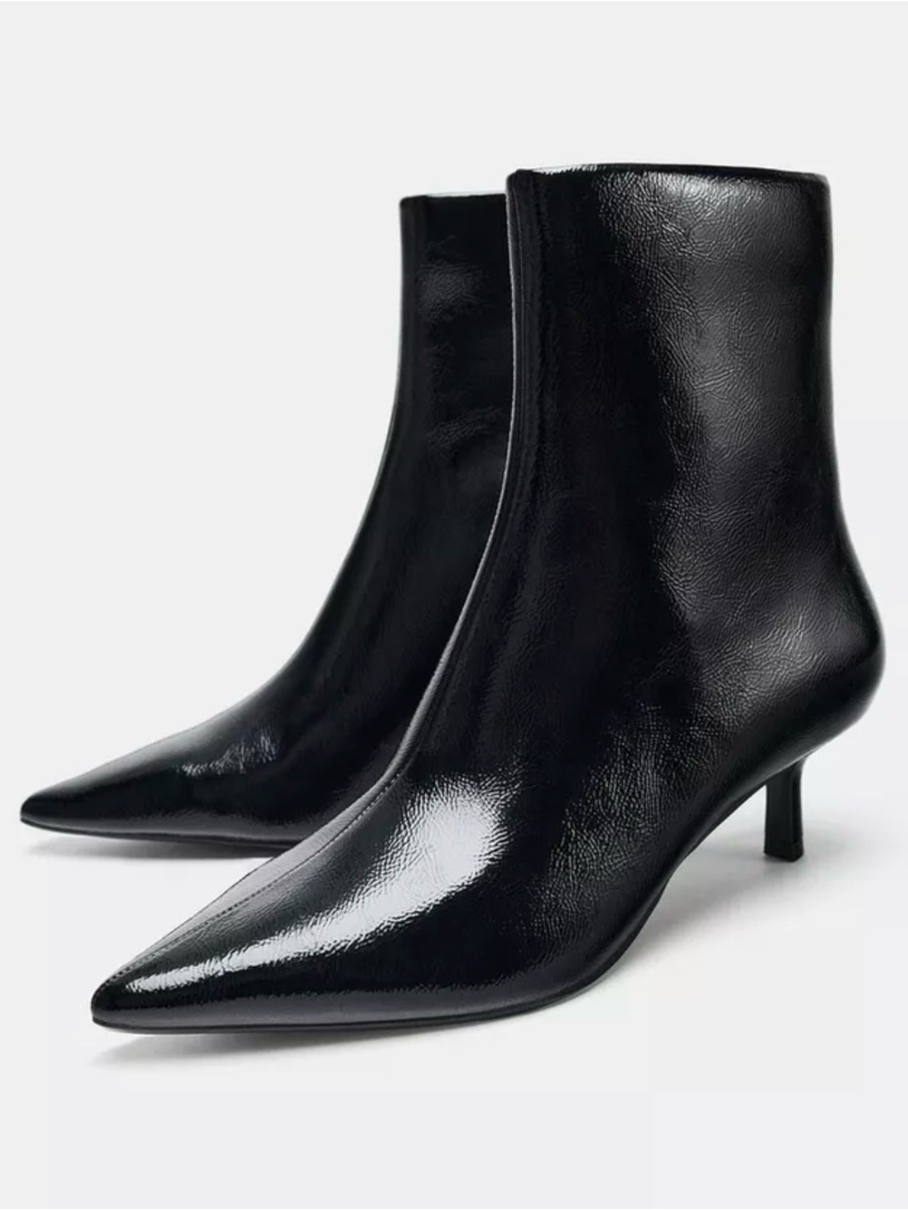 ZARA KITTEN HEEL ANKLE BOOTS